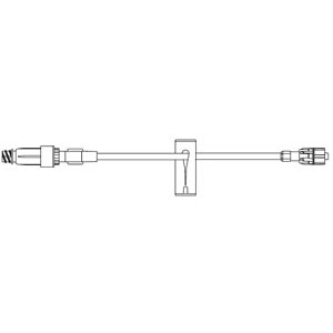 [473444] Standard Bore Extension Set, ULTRASITE Valve, SPIN-LOCK® Connection, Slide Clamp, 0.65mL Priming Volume, 6.5"L, DEHP & Latex Free (LF), 100/cs (Rx)