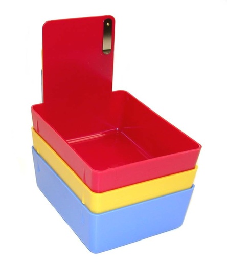[16415] Plastic Model Bin - Red (12 pack)