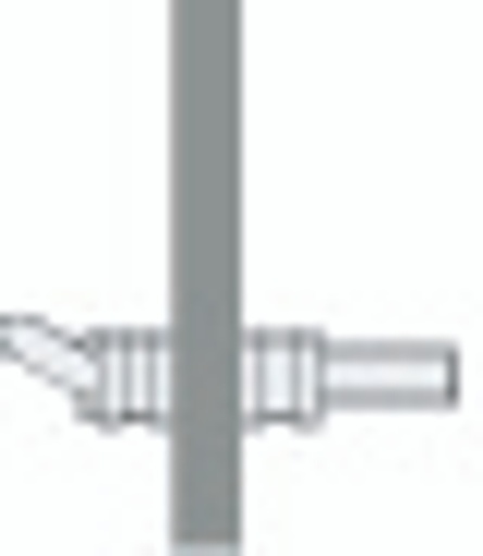 [16052] EXPANDERS - Stainless Pins - Angled Sectional UP - Micro 3mm (5 pack)