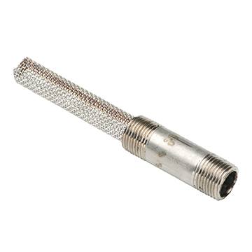 [2923] 3/8 NPT x 2 w/.015 Wire Mesh, Filter Nipple