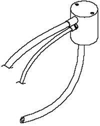 [8119] Universal Manifold, Long Self Center Neck w/Barbs