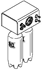 [8180] Asepsis Self-Contained Deluxe Dual Water System w/2 Liter Bottle