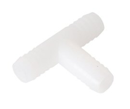 [0970] 5/8" x 5/8" x 1/2" Barb Tee, Plastic