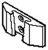 [5813] Vacuum Canister Horizontal Mount Bracket, Black