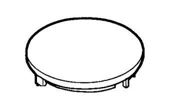 [5831] Vacuum Canister Cap w/ O-ring, Black