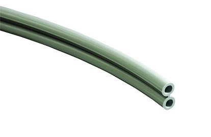 [246R] FC Tubing, 2 Hole, Poly Sterling; Roll of 100ft