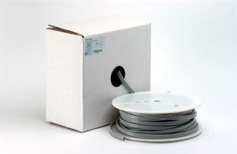 [252B] FC Tubing, 2 Hole, Vinyl Asepsis Gray; Box of 100ft