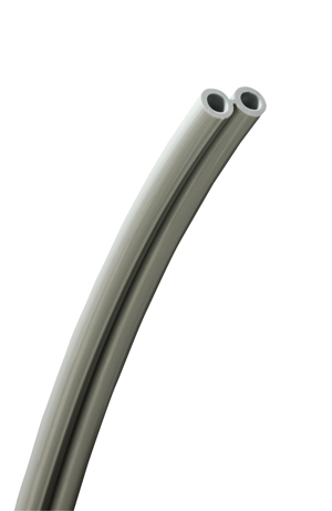 [256R] FC Tubing, 2 Hole, Poly Dark Surf; Roll of 100ft