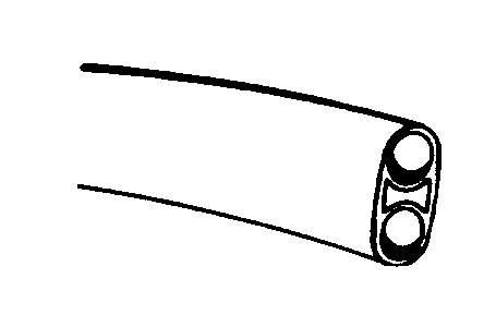 [231] Syringe Tubing, 2 Hole, Asepsis Straight Black