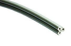 [332] Syringe Tubing, 3 Hole, Straight Gray