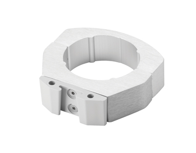 [5825] Vacuum Canister 2" Post Mount w/Gray Bracket, Anodized