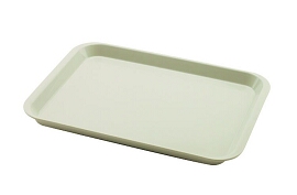 [8012] Tray, Plastic, 9-5/8" x 13-3/8", Gray