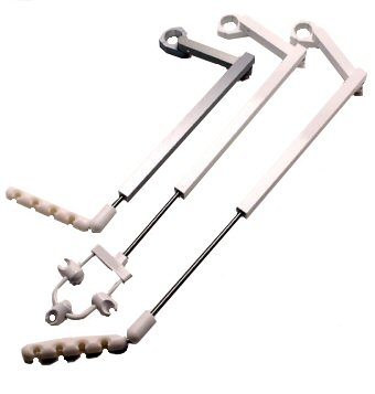 [8729] Telescoping Arm w/3 Position Holder, Gray