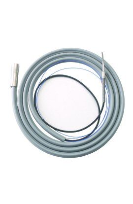 [453] Fiber Optic Tubing w/ Ground Wire, 7' Tubing, 10' Bundle, Gray