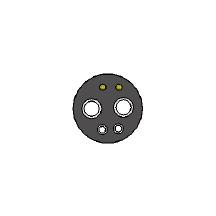 [4738] Gasket, 6-Pin HP, Black
