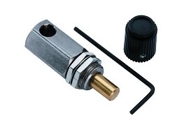 [7055] Flow Control Valve w/Knob, Black