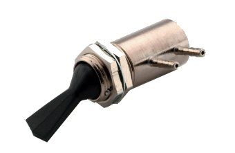 [7155] Toggle Valve, Side Port, 3-Way, Black