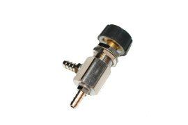 [7197] Needle Valve w/Black Cap Knob & Large Barbs