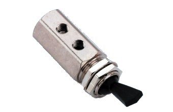 [7835] Toggle Cartridge Routing Valve, On/Off, Side & Rear Ported, Black