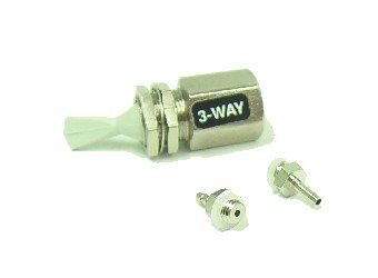 [7913] Toggle Valve Replacement Cartridge, Momentary, 3-Way, Normally Closed, Blue w/ Gray Toggle