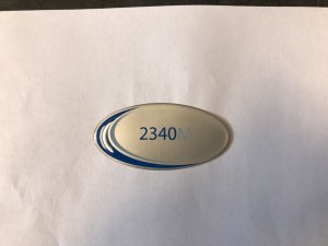 [LAB048-0289] Tuttnauer Label, Door, 2340M, 2010 For Door Cover POL065-0053