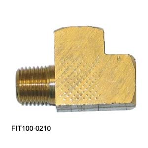 [03012405] Tuttnauer Brass "T" 1/4M X 1/4F X 1/4F
