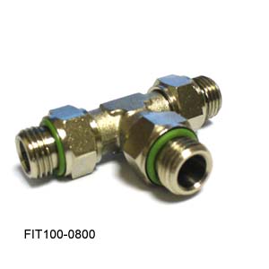 [FIT100-0800] Tuttnauer Fitting 1/4 T Section O-Ring, M/M/M