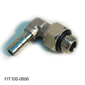 [FIT100-0806] Tuttnauer Fitting 90 Degree Oliva, Ulka Male 1/8'BSP X 6mm Hose