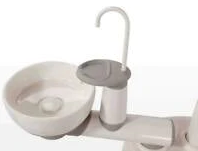 [CUSP-1616] A12 Porcelain Cuspidor and Lower Support Arm - Timed Cup Fill and Bowl Rinse