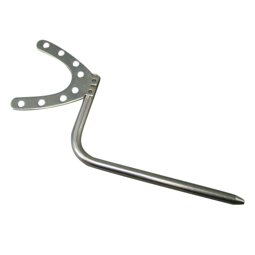 [04466] #8610 Curved Dentulous Facebow Fork