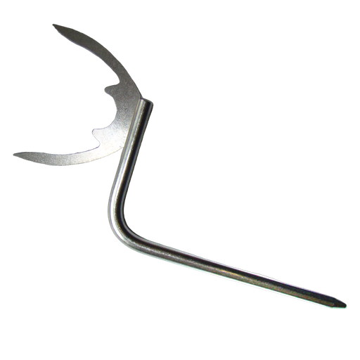 [04482] #8632 Curved Edentulous Facebow Fork