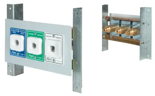 [9023-2213] N2O/O2/VAC Chemetron Triple Cabinet Outlet