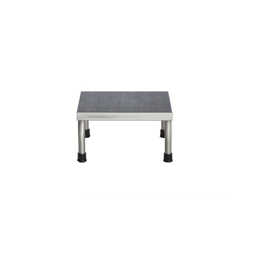 [SS8376] Step Stool, 1-Step, Stainless Steel, 14"W x 7 5/8"H x 10"D