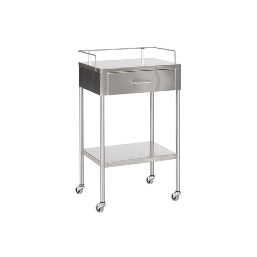 [SS8153] Utility Table, Stainless Steel, One Drawer, One Shelf, 20"W x 35.25"H x 16"D
