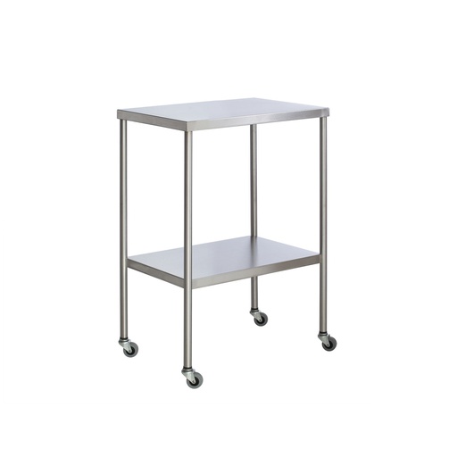 [SS8018] Instrument Table with Shelf, Stainless Steel, 16" x 20"