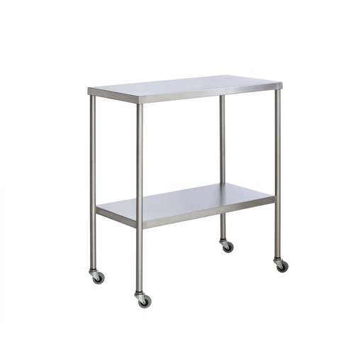 [SS8014] Instrument Table with Shelf, Stainless Steel, 20" x 48"