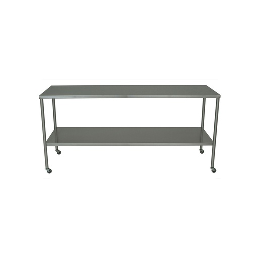 [SS8000] Instrument Table with Shelf, Stainless Steel, 24" x 72"