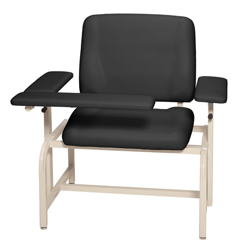 [8690] Bariatric Blood Draw Chair, 8690, with Seamless Upholstery, Padded, Flip-Up Height Adjustable Arm Board, Front Board, Heavy Duty Steel Frame, 750 lb Patient Weight Capacity, Side Tray Available as Accessory, Available in 8 Colors (DROP SHIP ONLY