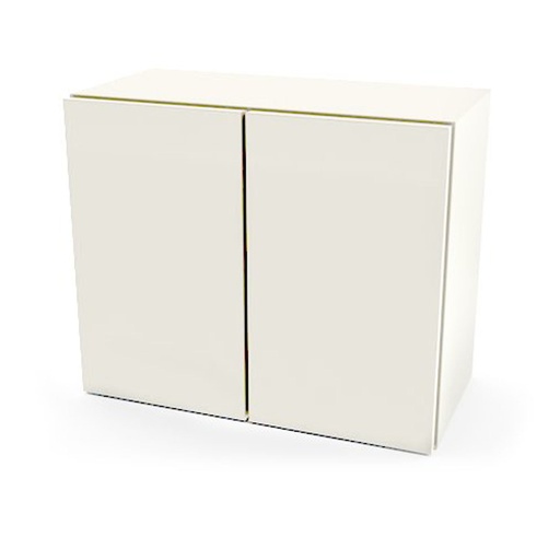 [6074] Wall Cabinet, Steel, 24", Two Doors, One Adjustable Shelf, Quiet White