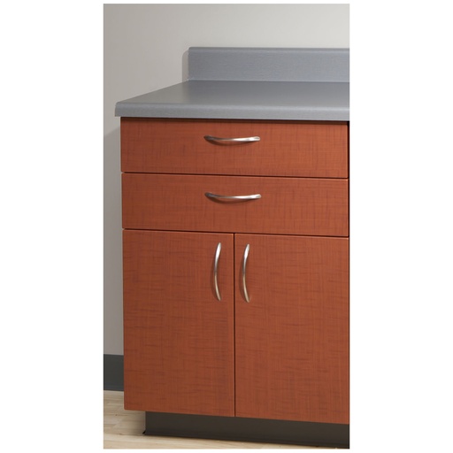 [6014] Base Cabinet, Steel, 24", Two Drawers, Two Doors, Quiet White