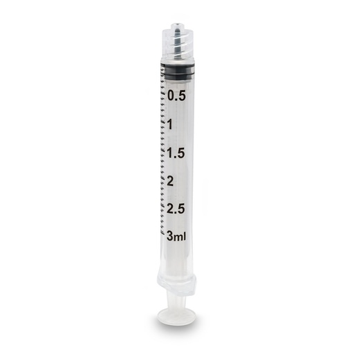 [S3ML-LDS] Syringe Only, 3mL, Luer Lock, Low Dead Space, 100/bx