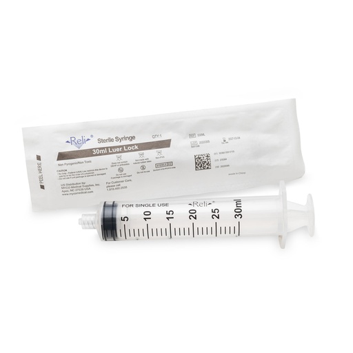 [S30ML] Syringe Only, 30mL, Luer Lock, 40/bx