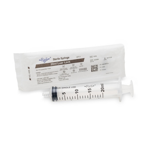 [S20ML] Syringe Only, 20mL, Luer Lock, 50/bx
