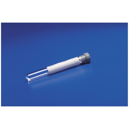 [8881352788] Standard Blood Collection Tube, 16 x 100, 10mL, Silicone Coated Stopper, 20mg Potassium Oxalate, 25mg Sodium Fluoride, 1000/cs