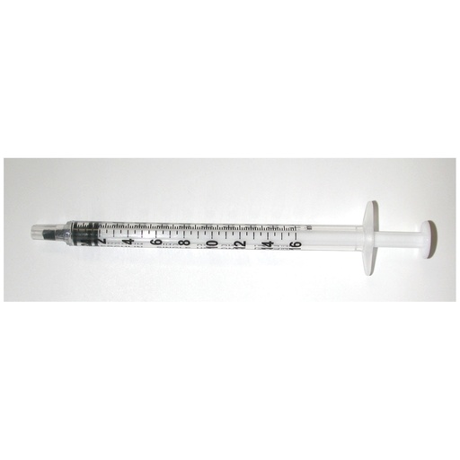 [26048] Tuberculin Syringe Only, 1cc, Low Dead Space Plunger, Luer Slip with Cap, 100/bx, 10 bx/cs