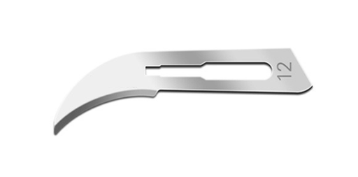 [0212] Blade, Carbon Steel, Size 12, Non-Sterile, 100/bx