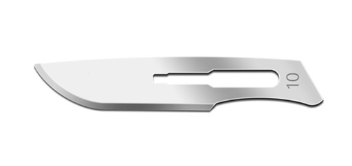 [00SM10] Blade, Swann Morton, Carbon Steel, Size 10, Sterile, 100/bx