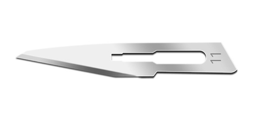 [02SMV11] Blade, Swann Morton, Carbon Steel, Size 11, Non-Sterile, 5/pk, 20 pk/bx