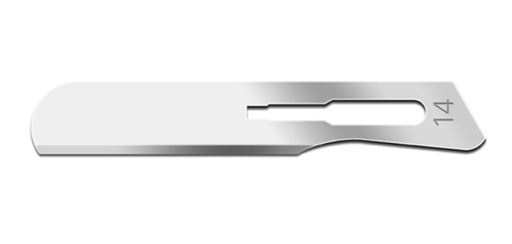 [00SM14] Blade, Swann Morton, Carbon Steel, Size 14, Sterile, 100/bx