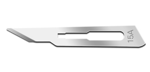 [00SM15A] Blade, Swann Morton, Carbon Steel, Size 15a, Sterile, 100/bx